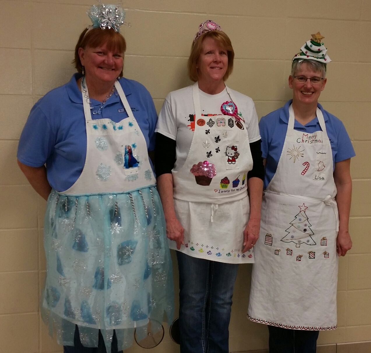 Dr El Staff Christmas Aprons